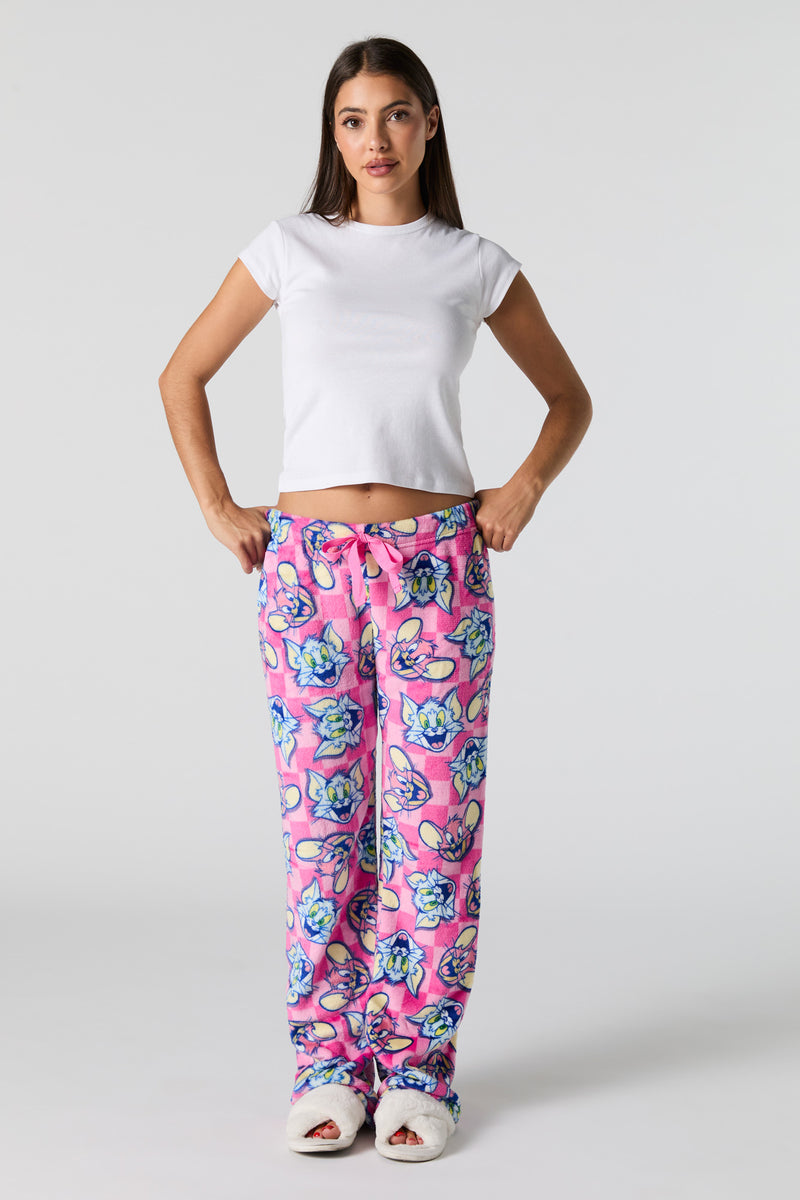 Tom and Jerry Printed Plush Pajama Pant