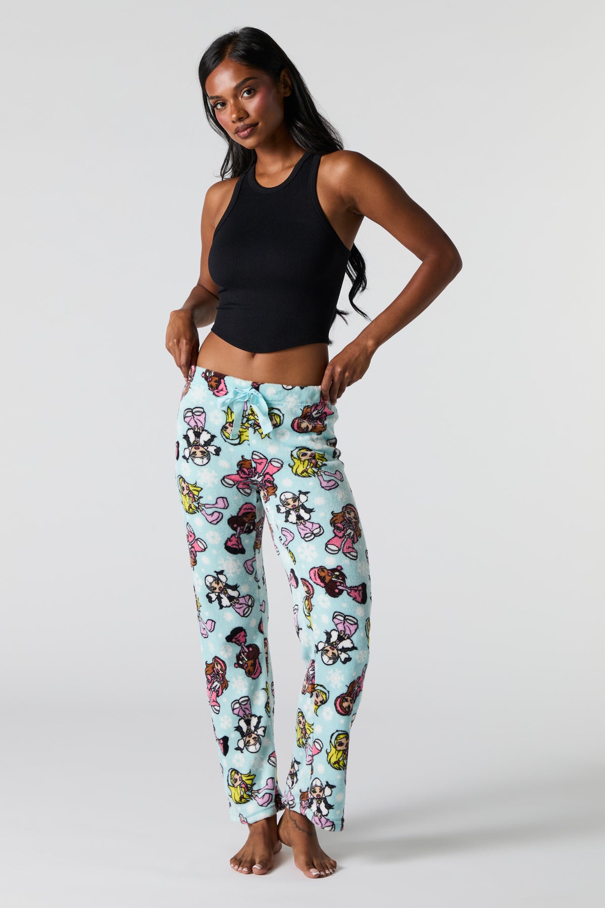 Plush Printed Pajama Pant