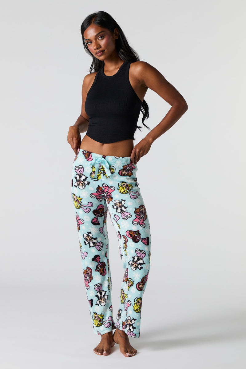 Plush Printed Pajama Pant