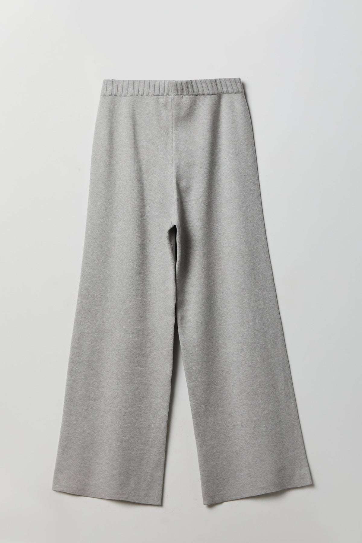 Alt View 2. Knit Wide Leg Pant - Heather Grey