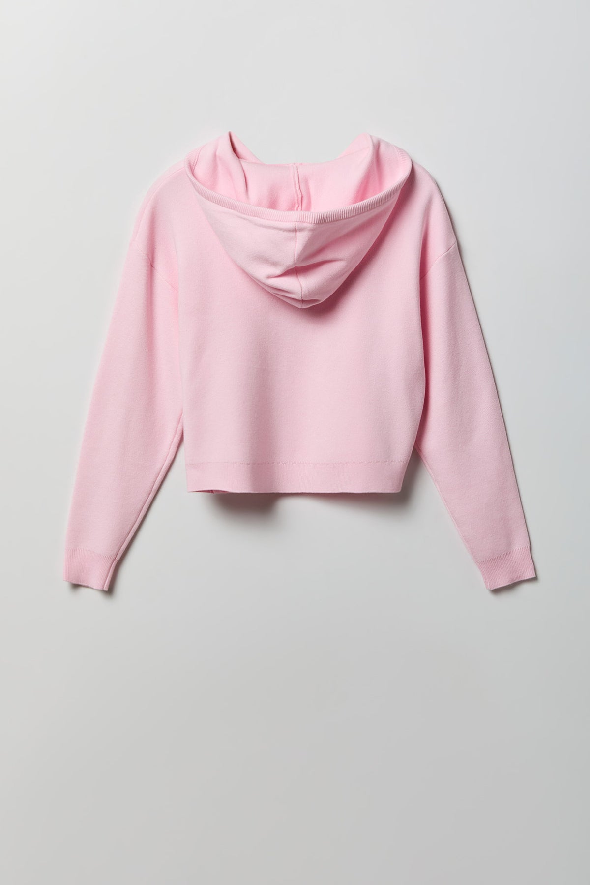 Alt View 2. Knit Hoodie - Light Pink