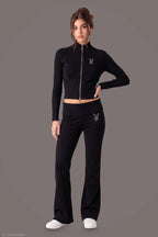 Playboy Rhinestone Flare Pant