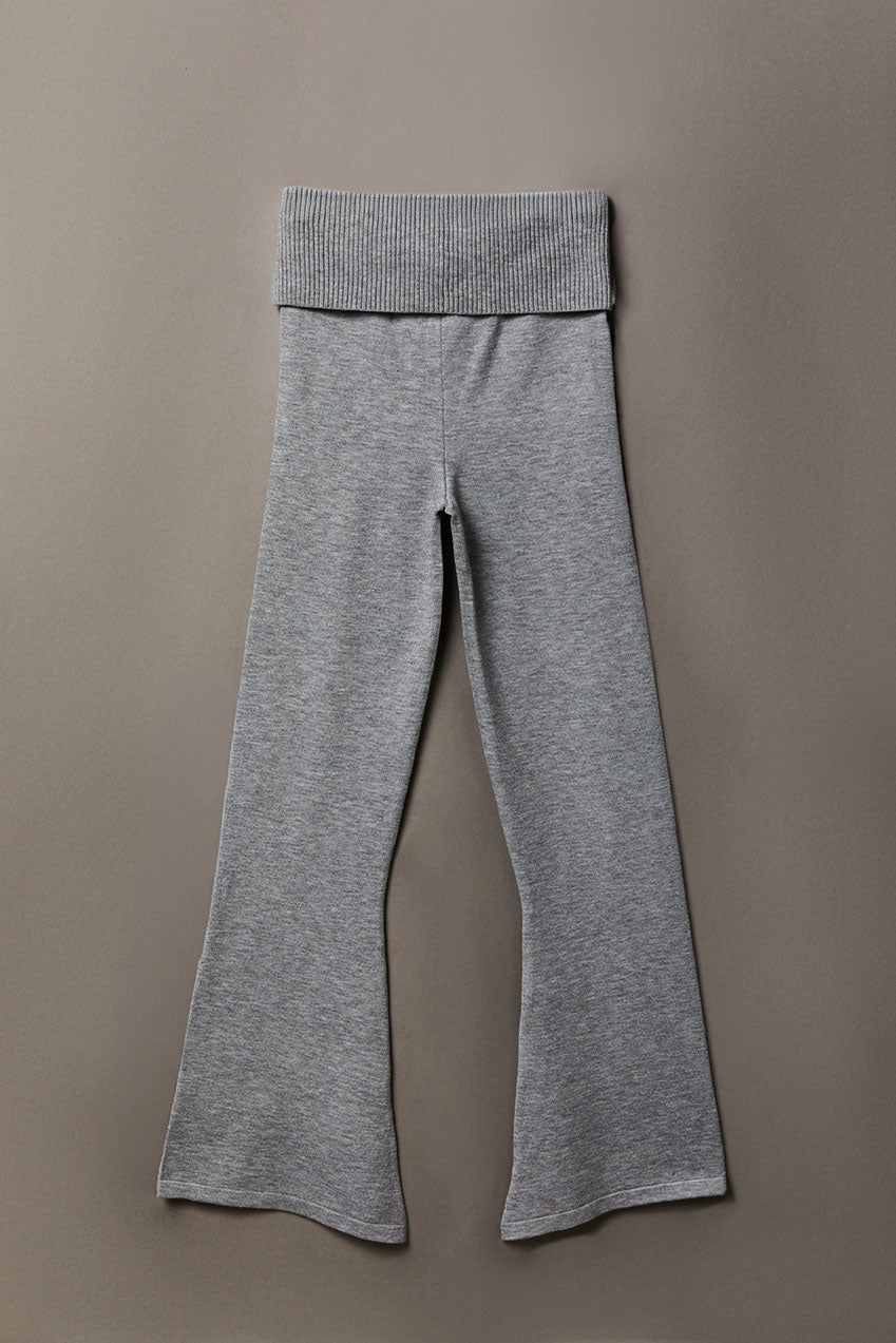 Alt View 6. Playboy Rhinestone Flare Pant - Heather Grey