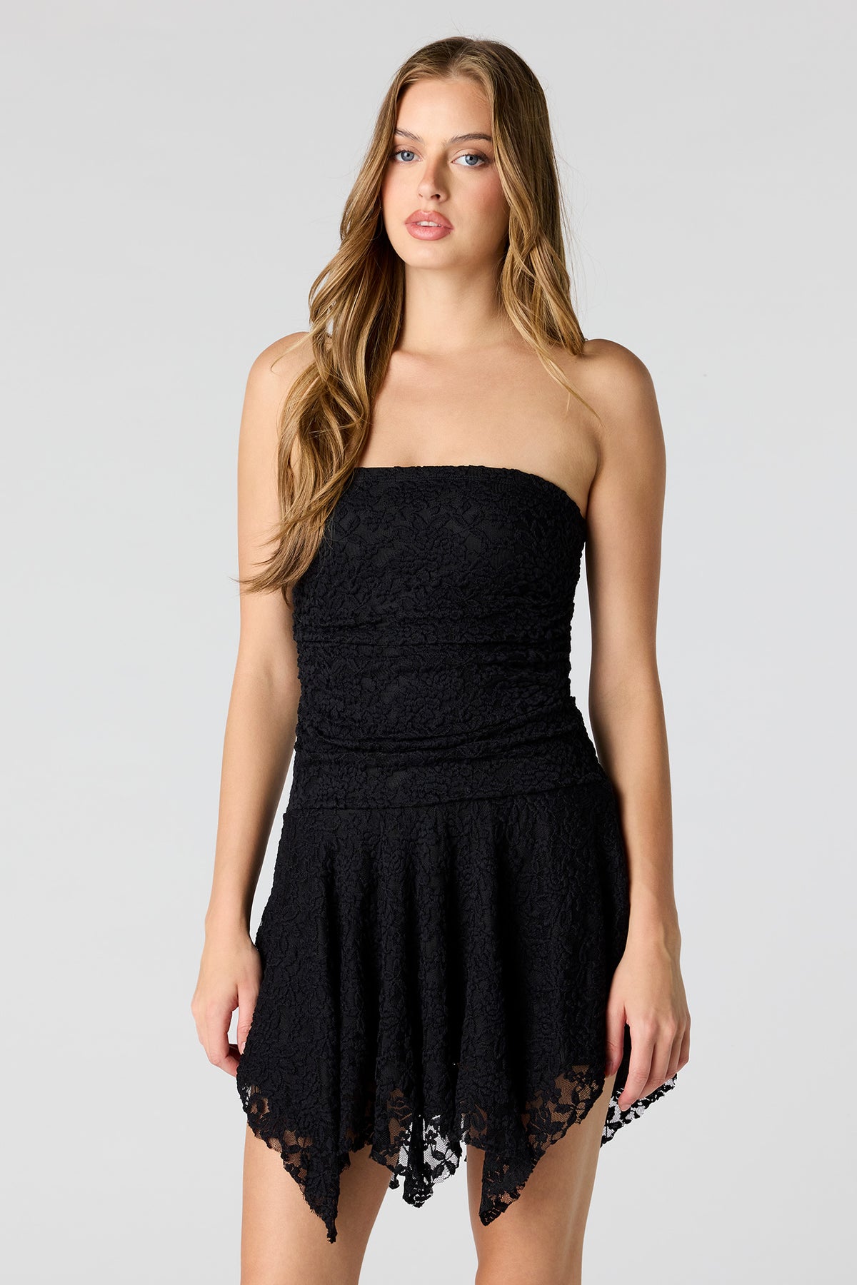 asymmetrical dress charlotte russe Braless Lace Mini Size:XL 14 90s Vintage Betsey Adams Style_Festival