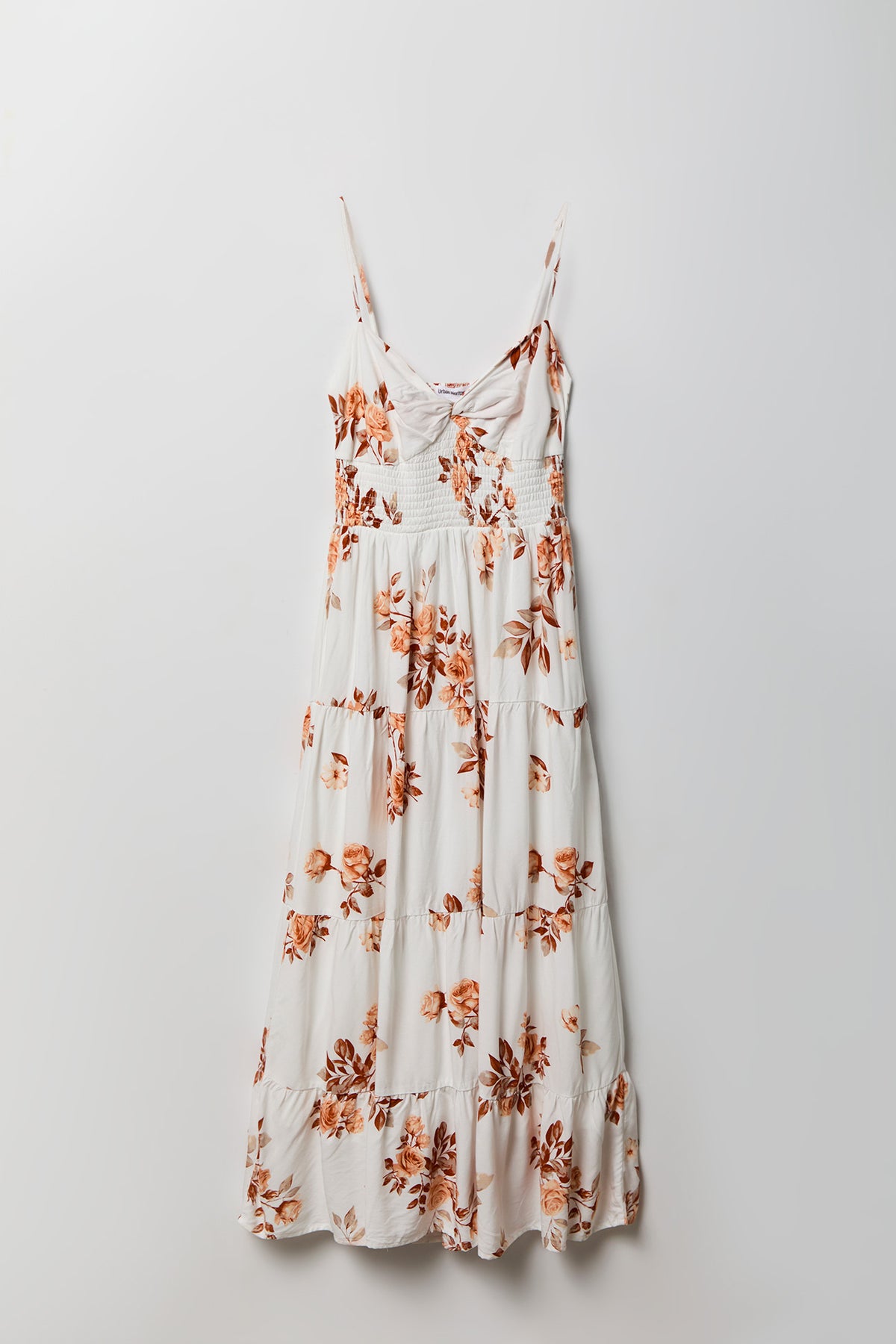 Alt View 4. Floral Tiered Maxi Dress - Off White