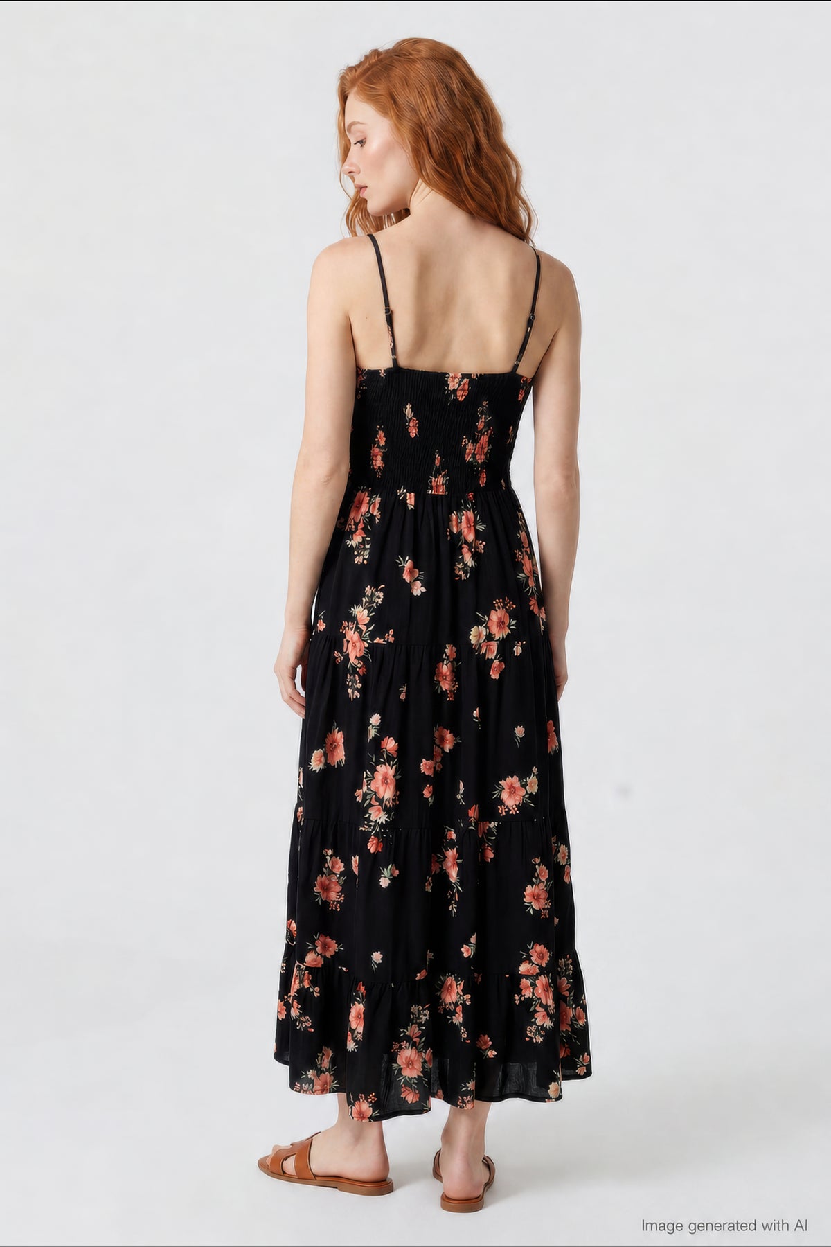 charlotte russe dress Floral Tiered Maxi Dress