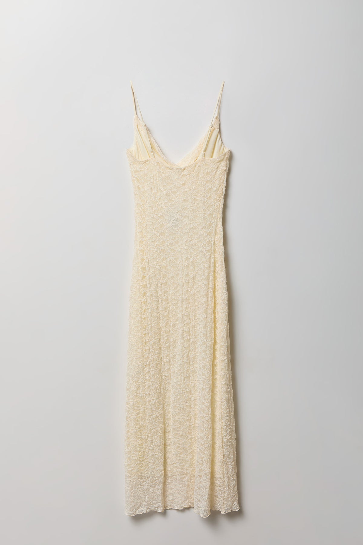 Alt View 3. Braless Lace Maxi Dress - Cream