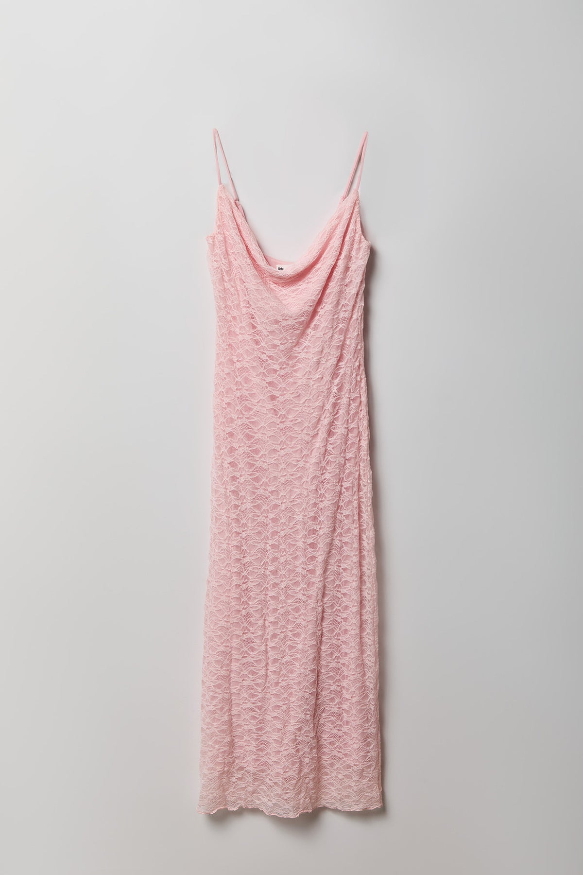Alt View 2. Braless Lace Maxi Dress - Pink