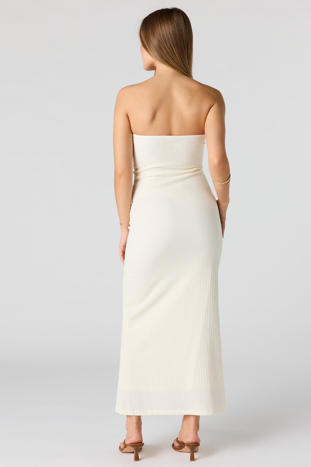 Braless Textured Tube Midi Dress – Charlotte Russe