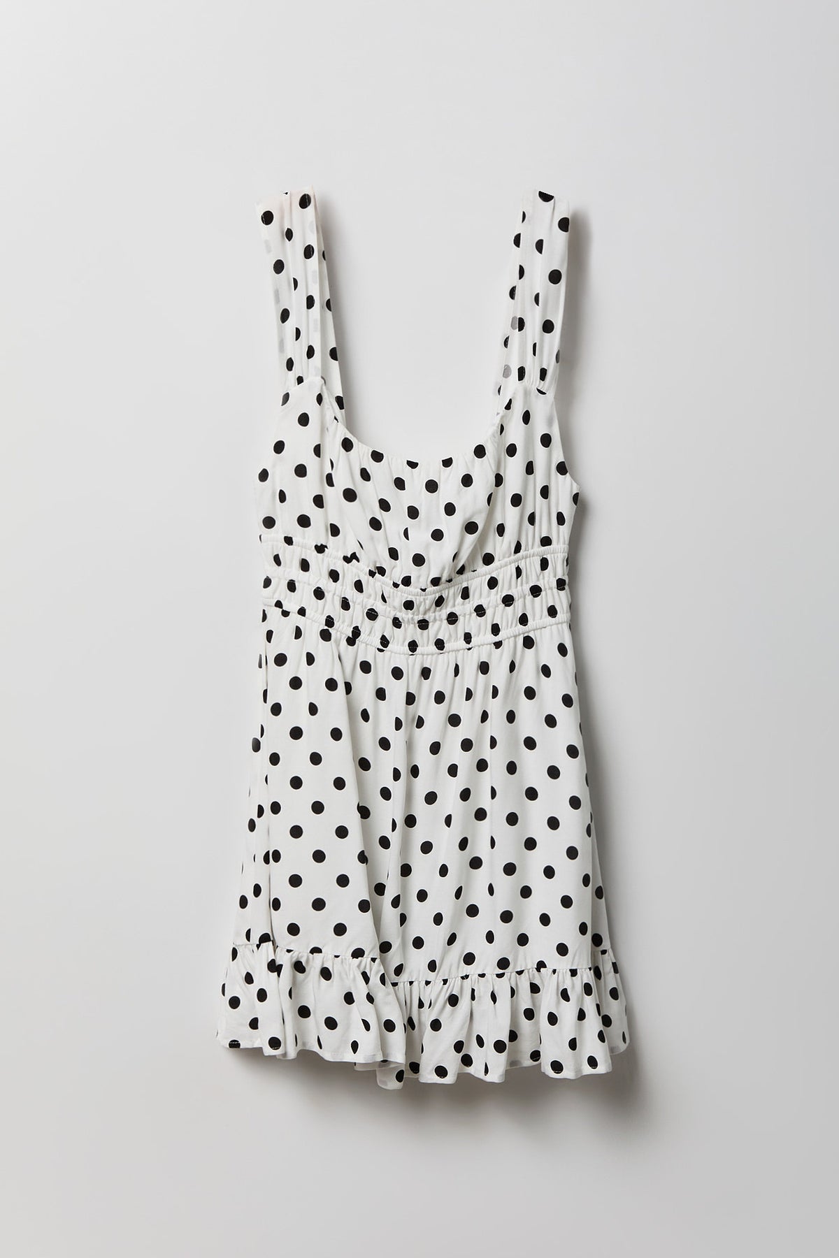 Alt View 4. Printed Scoop Neck Mini Dress - Off White