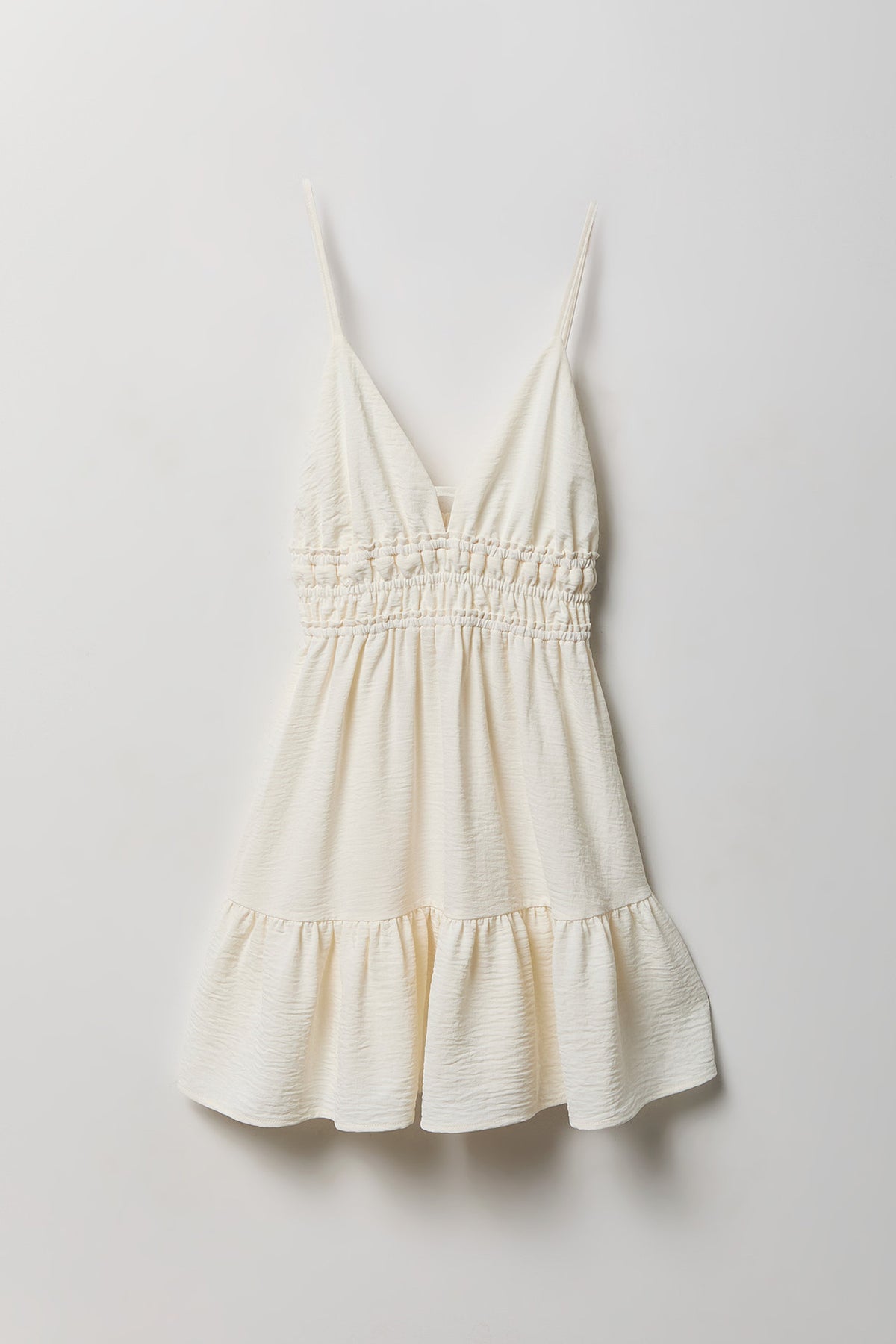 Alt View 4. Babydoll Mini Dress - Cream