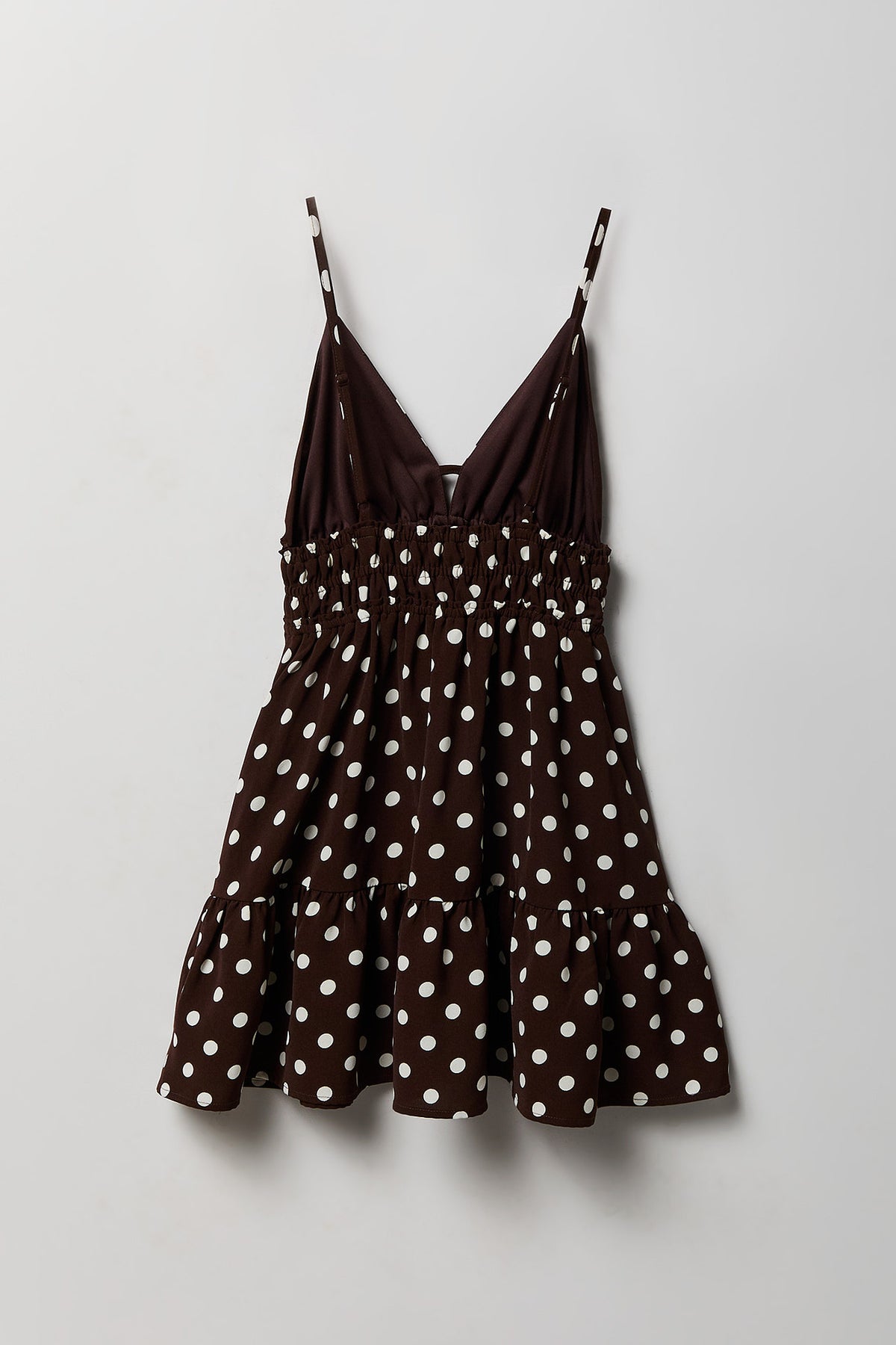 Alt View 5. Babydoll Mini Dress - Medium Brown