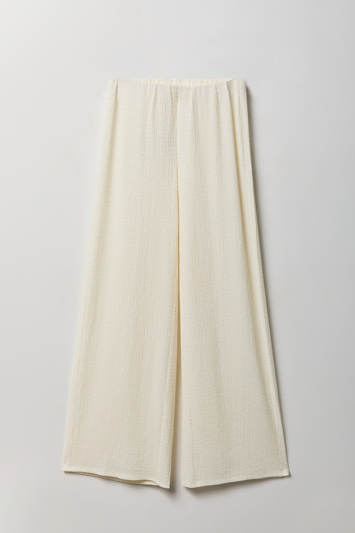 Alt View 4. Popcorn Wide Leg Pant - Ivory
