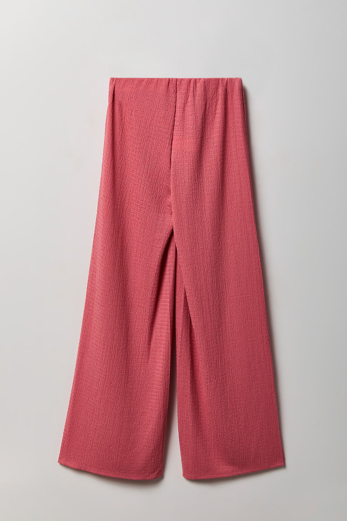 Alt View 5. Popcorn Wide Leg Pant - Coral