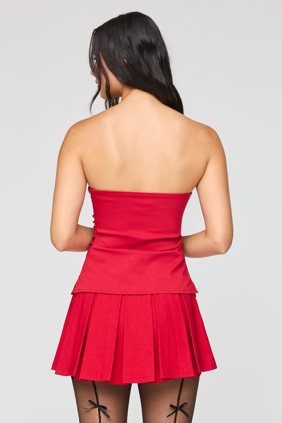 Alt View 2. Tube Top - Red