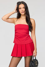 Pleated Mini Skort
