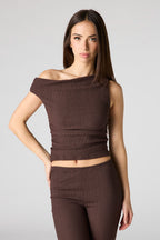 Textured Off Shoulder Top