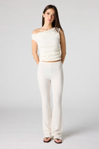 Textured Flare Pant