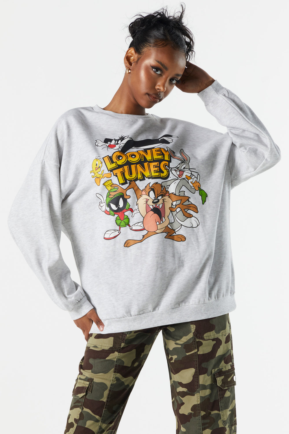 Looney Tunes Graphic Fleece Sweatshirt Looney Tunes Graphic Fleece Sweatshirt 1