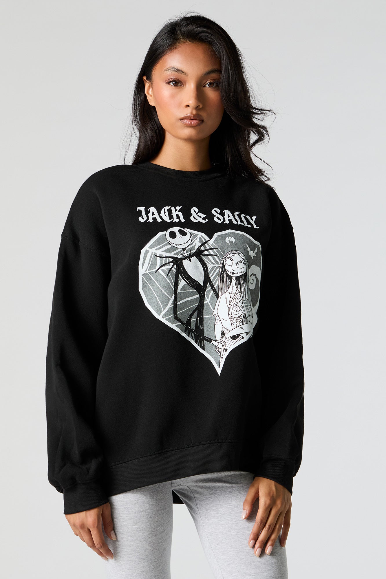 Jack and Sally Graphic Fleece Sweatshirt