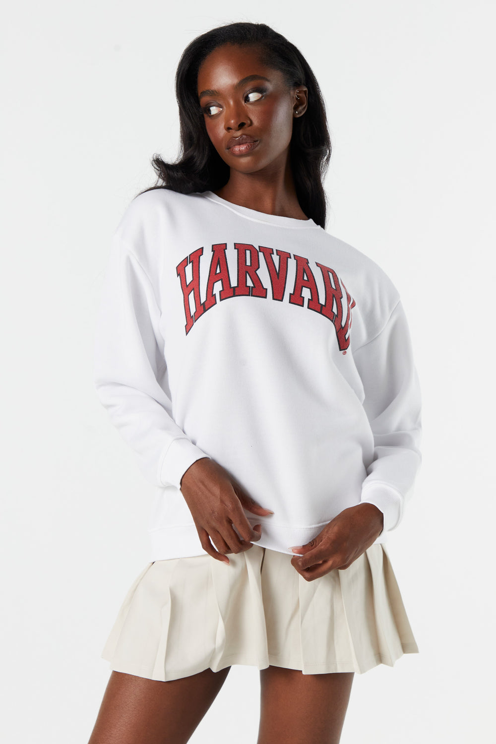 Harvard Graphic Fleece Sweatshirt Harvard Graphic Fleece Sweatshirt 1