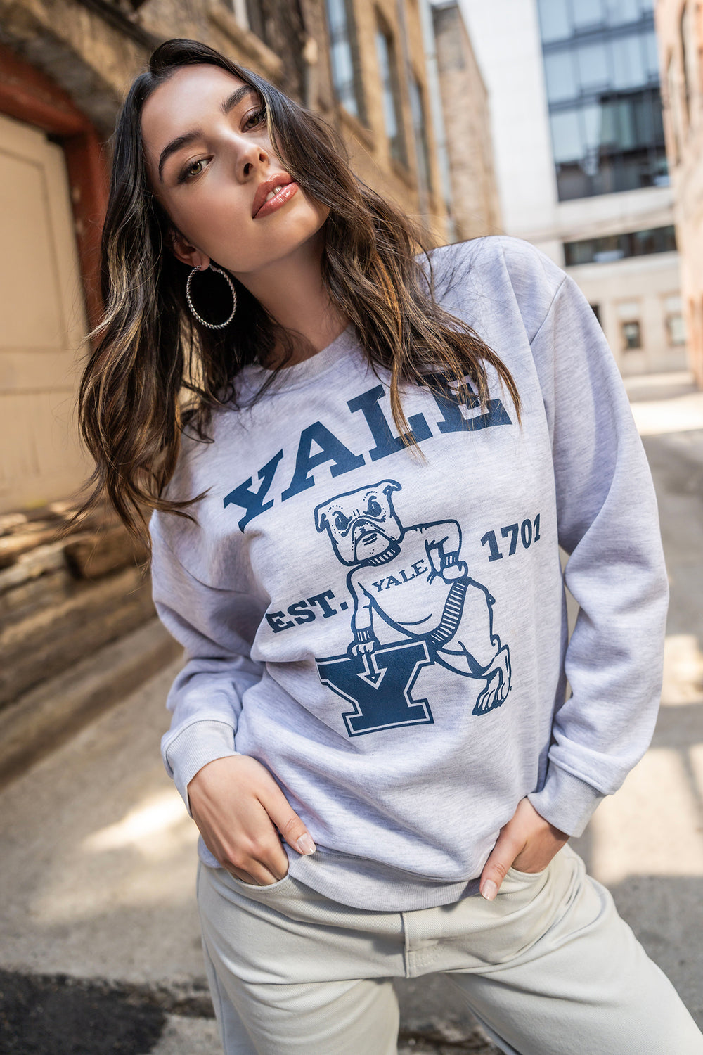 Yale Graphic Fleece Sweatshirt Yale Graphic Fleece Sweatshirt 1