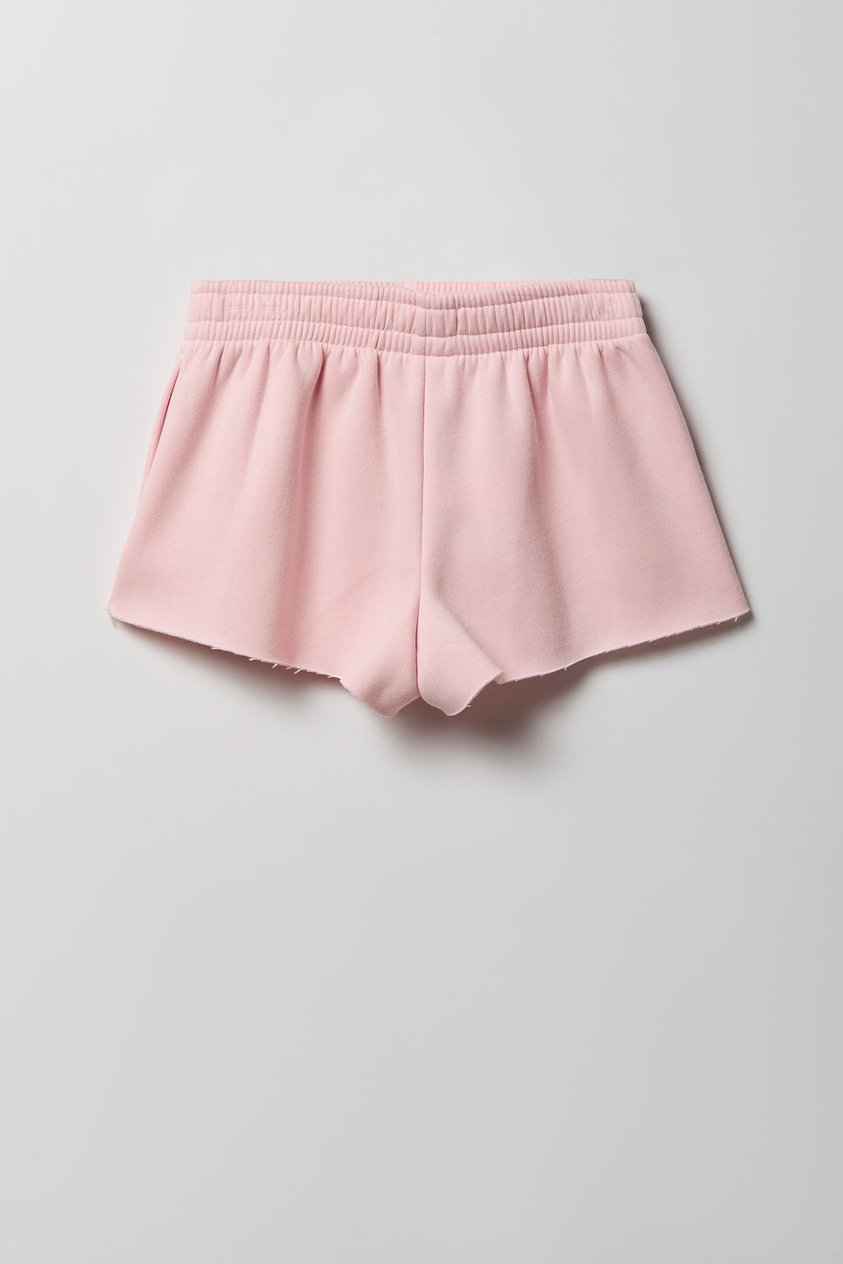 Alt View 2. Fleece Graphic Shortie 2" - Light Pink