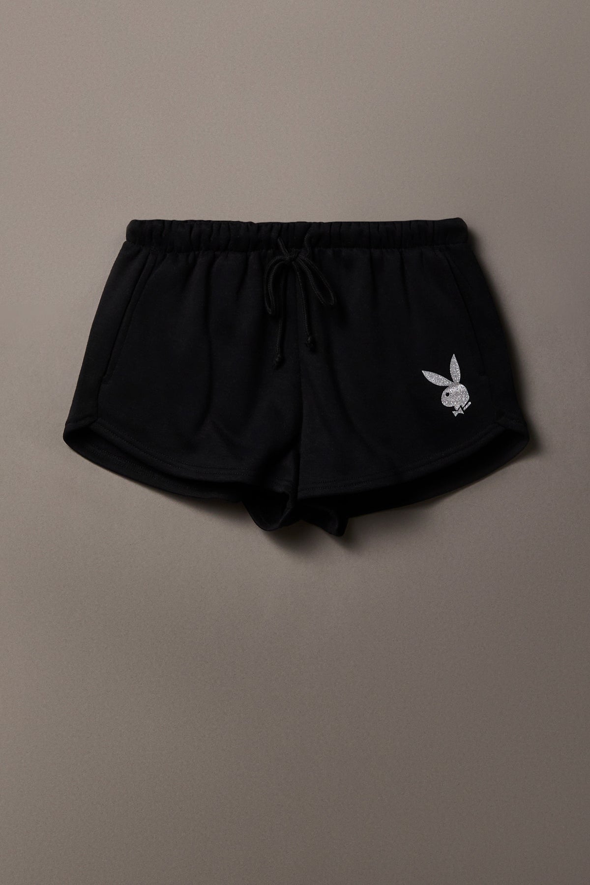 Alt View 5. Playboy Fleece Dolphin Short - Black
