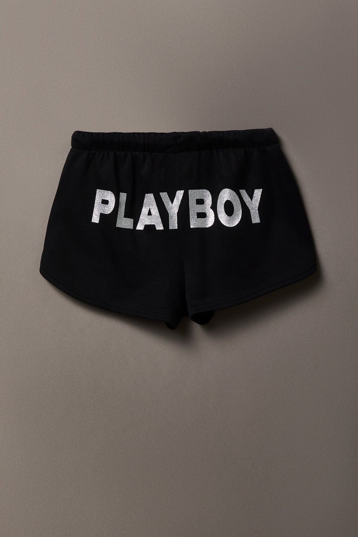 Alt View 4. Playboy Fleece Dolphin Short - Black