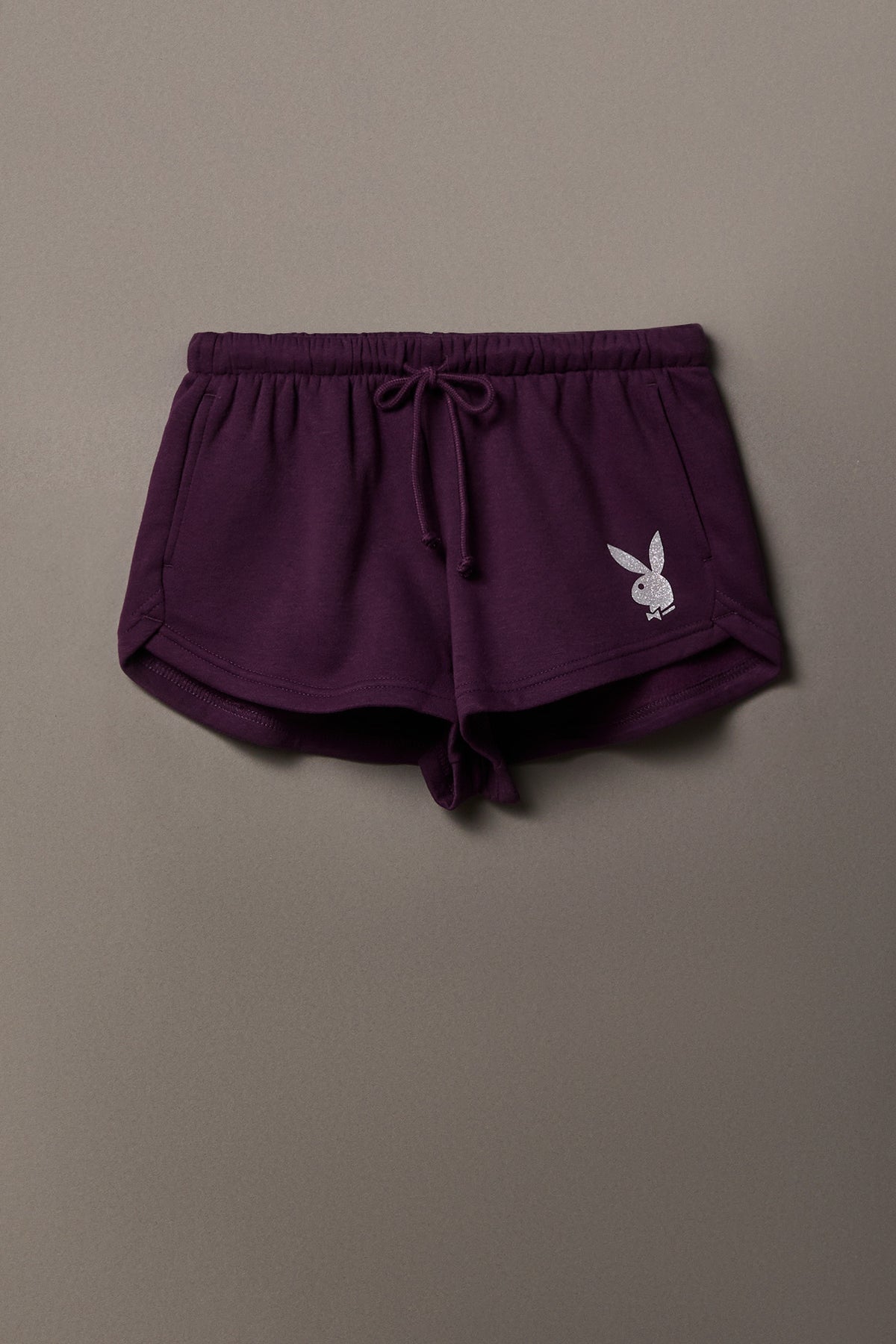 Alt View 5. Playboy Fleece Dolphin Short - Purple