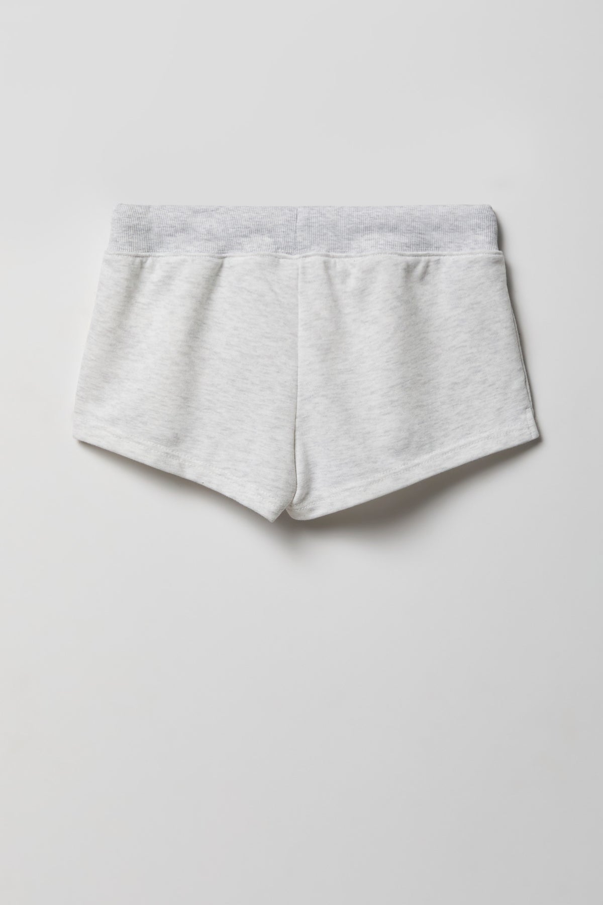 Alt View 2. Fleece Shortie 2" - Light Grey