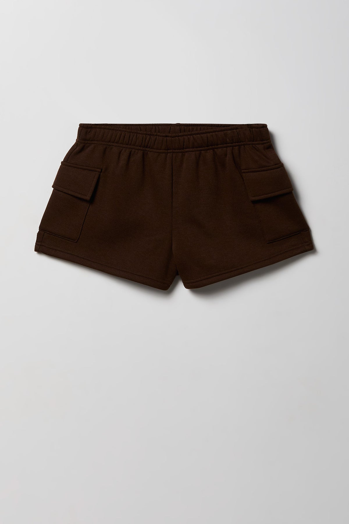 Alt View 4. Fleece Cargo Shortie - Brown