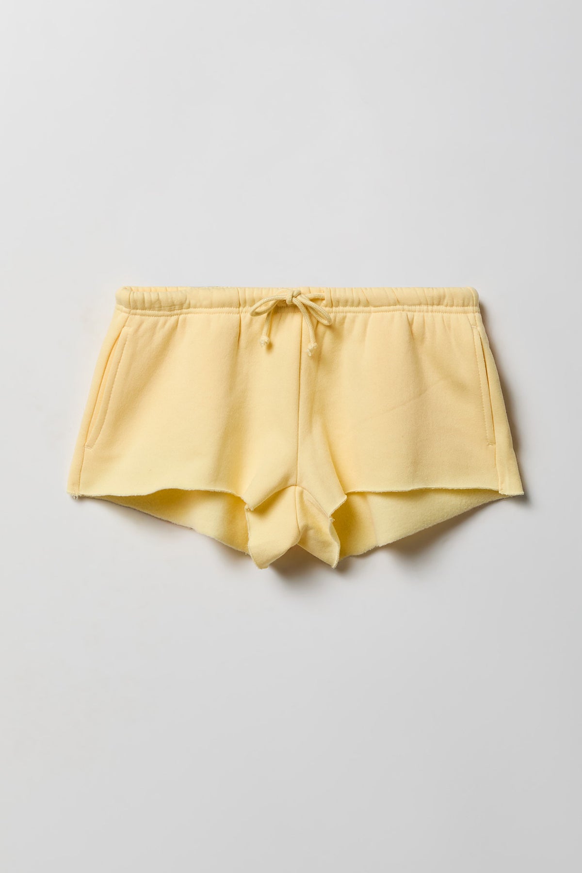 Alt View 4. Fleece Micro Short - Yellow