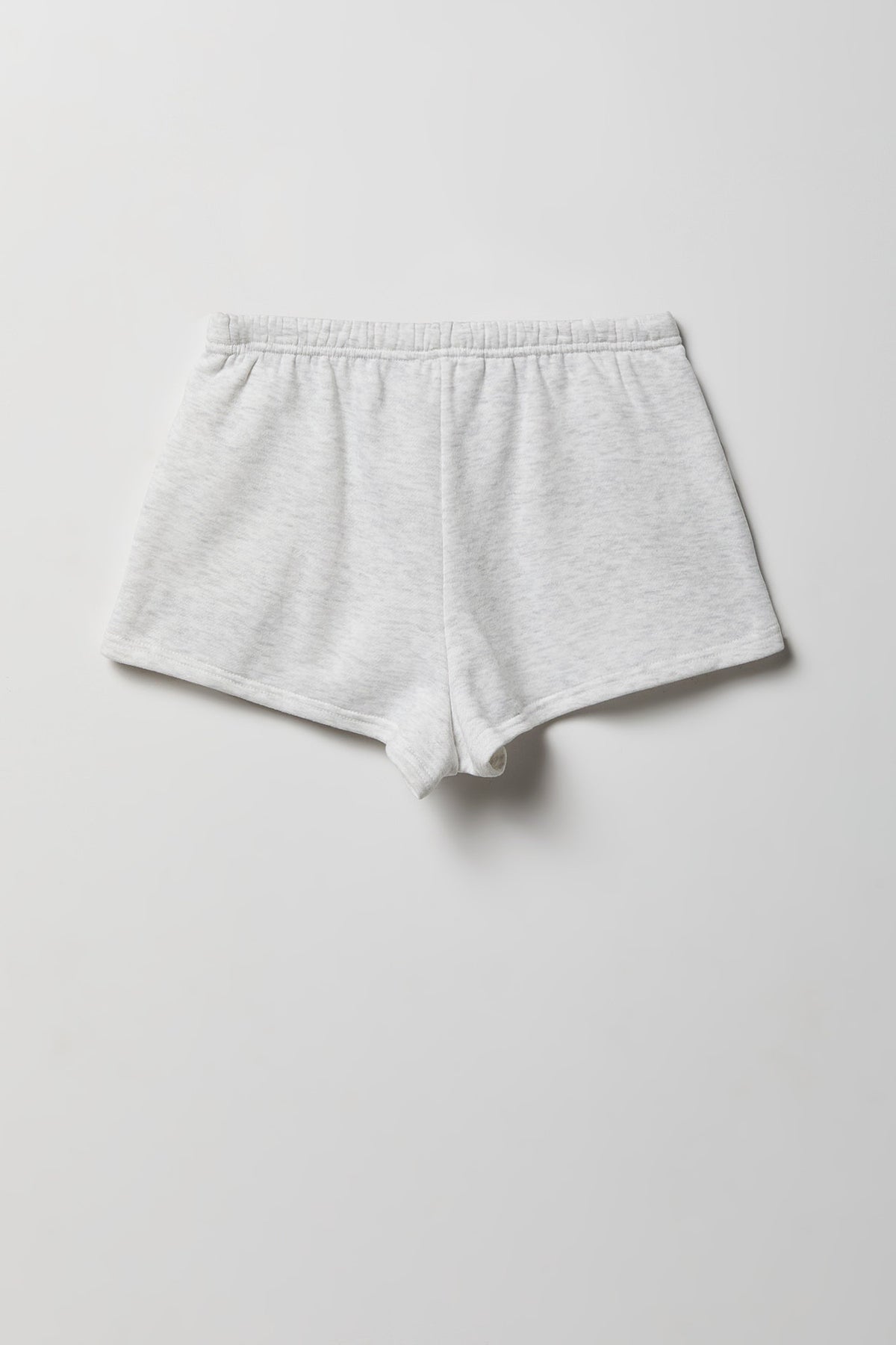 Alt View 2. Fleece Short 2" - Light Grey