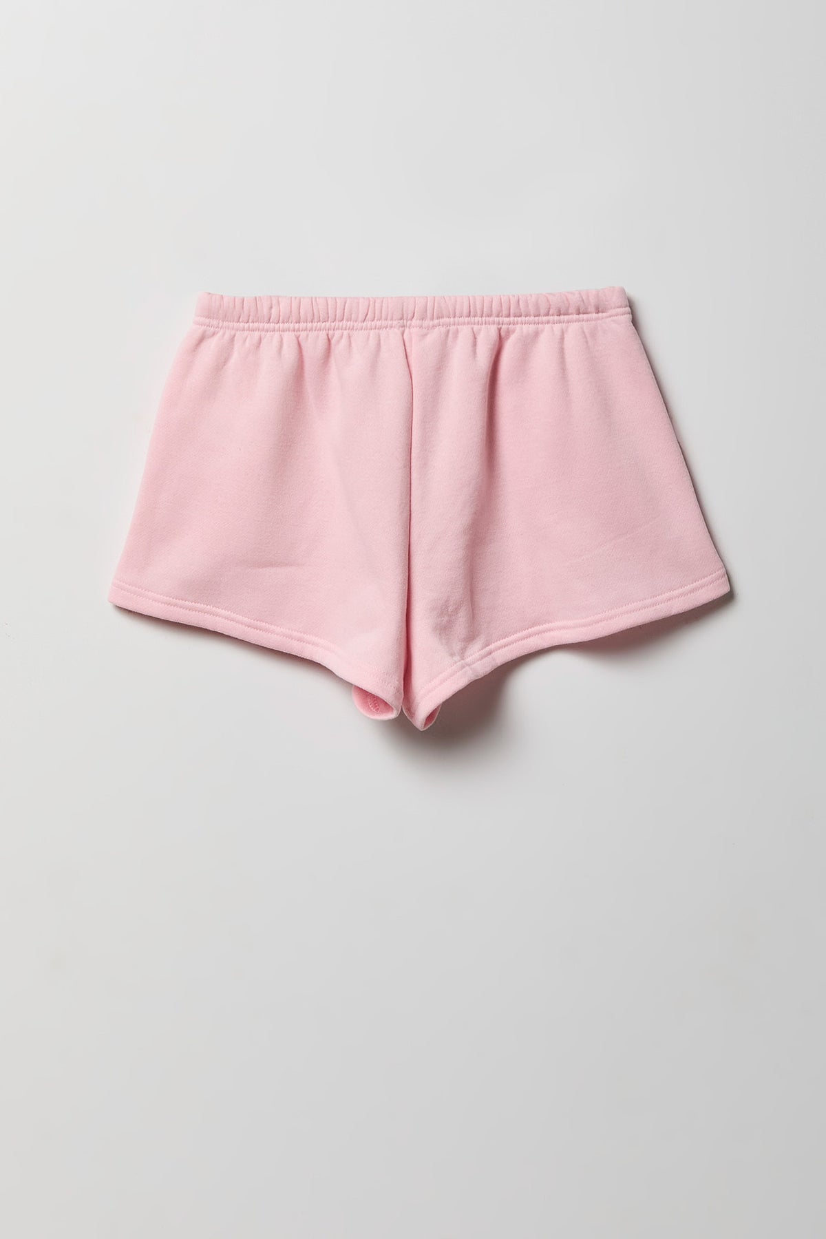 Alt View 2. Fleece Short 2" - Light Pink