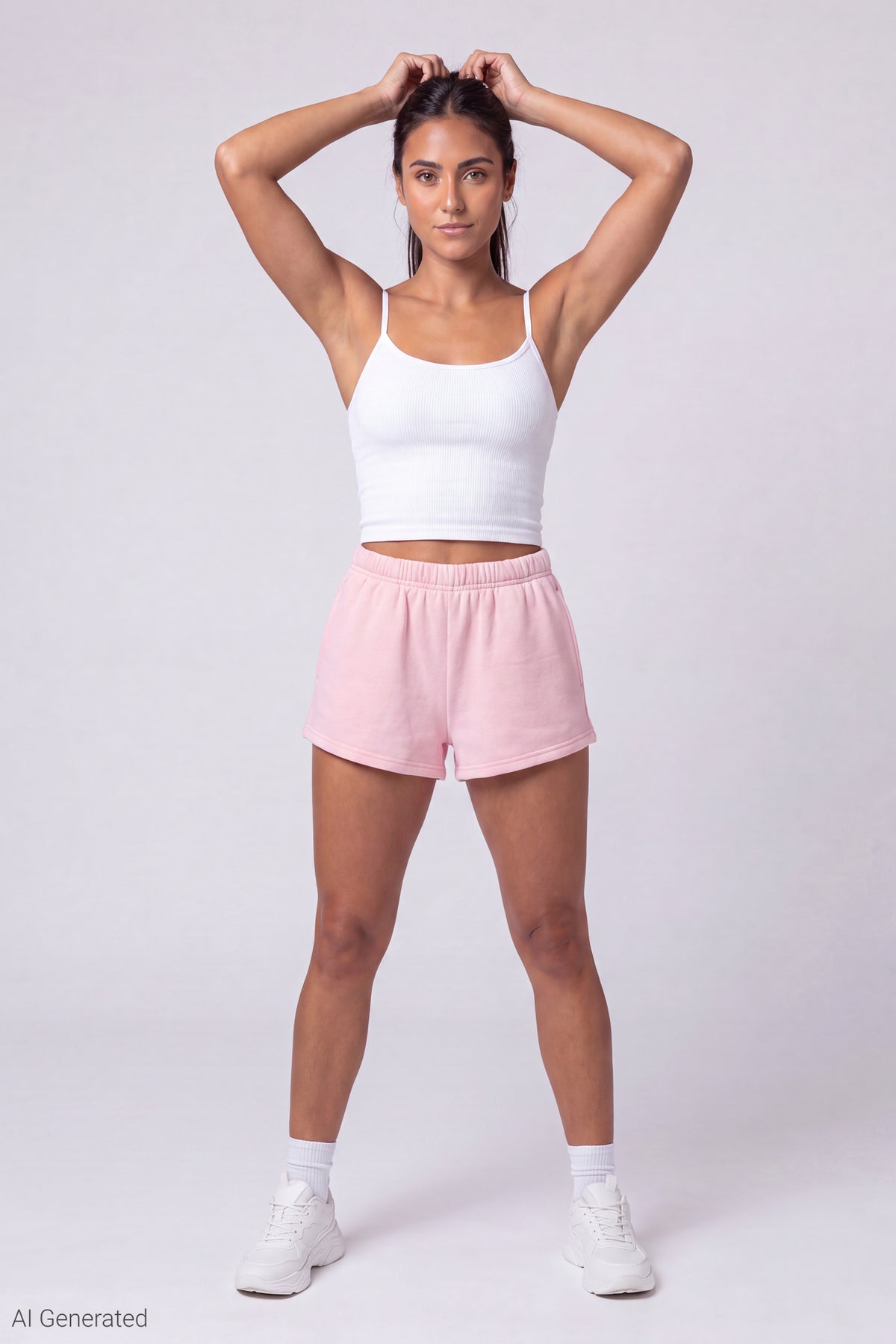 Fleece Short 2" - Light Pink
