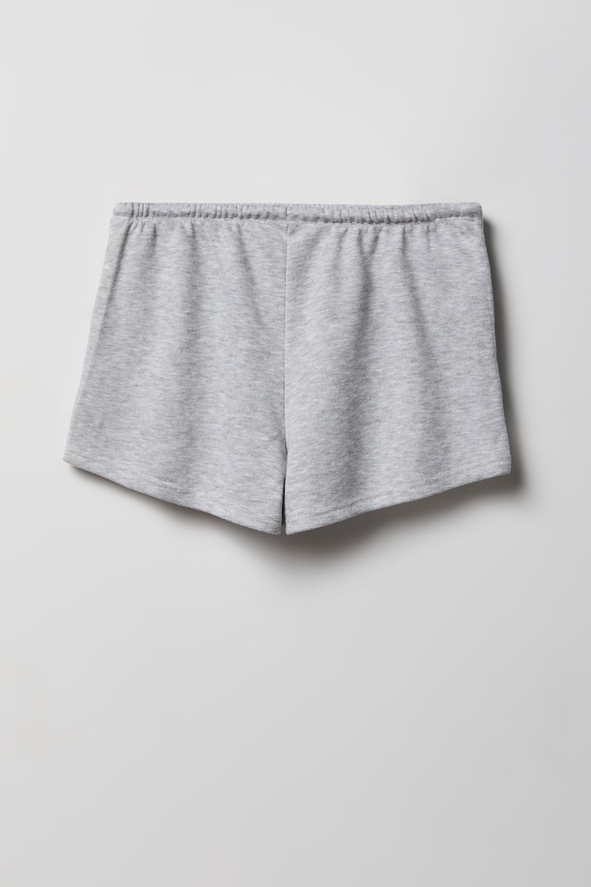 Alt View 2. French Terry Drawstring Short 2" - Heather Grey