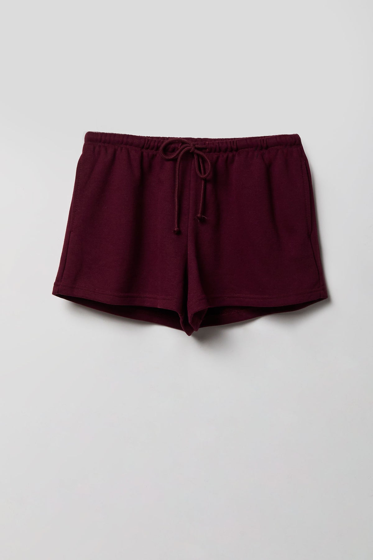 French Terry Drawstring Short 2" - Burgundy