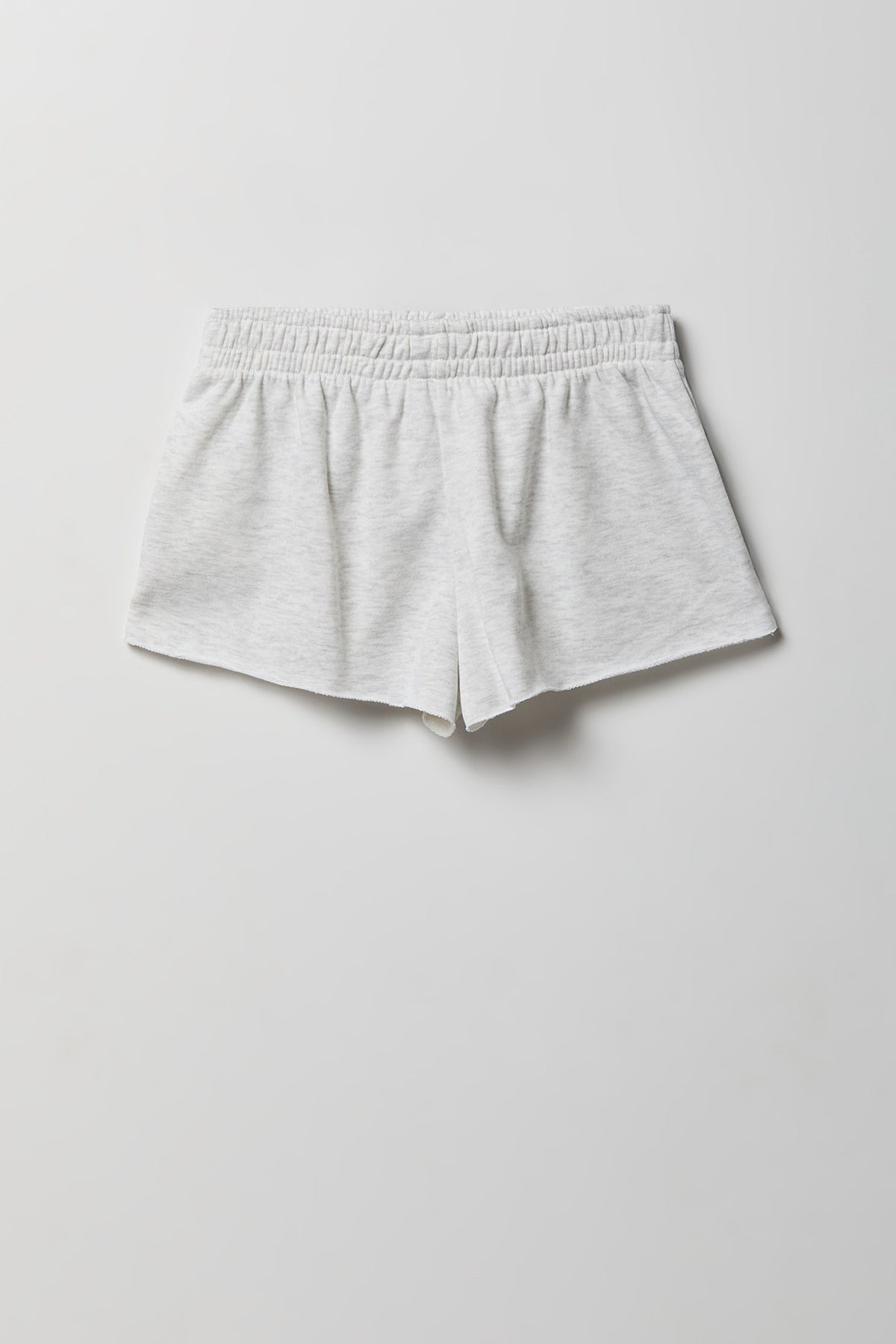 Alt View 2. Fleece Shortie 2" - Light Grey