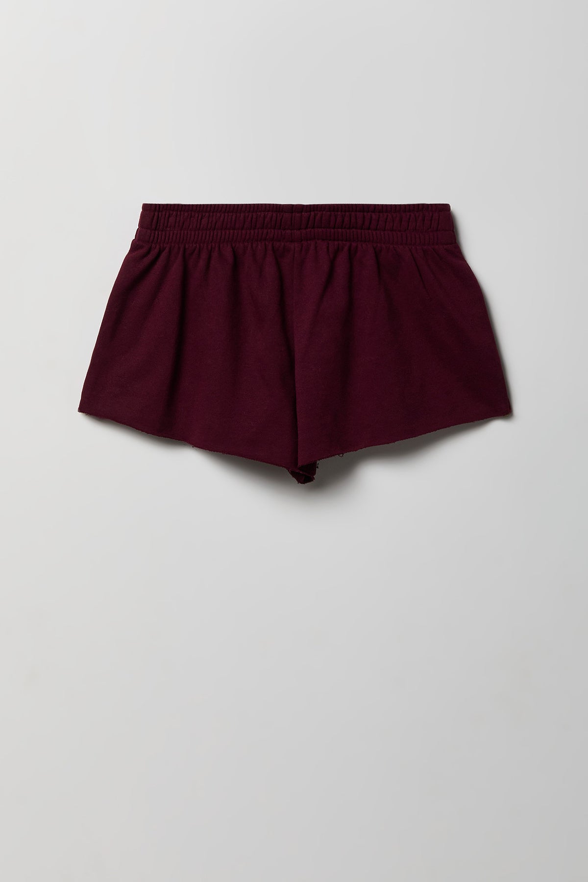 Alt View 2. Fleece Shortie 2" - Burgundy
