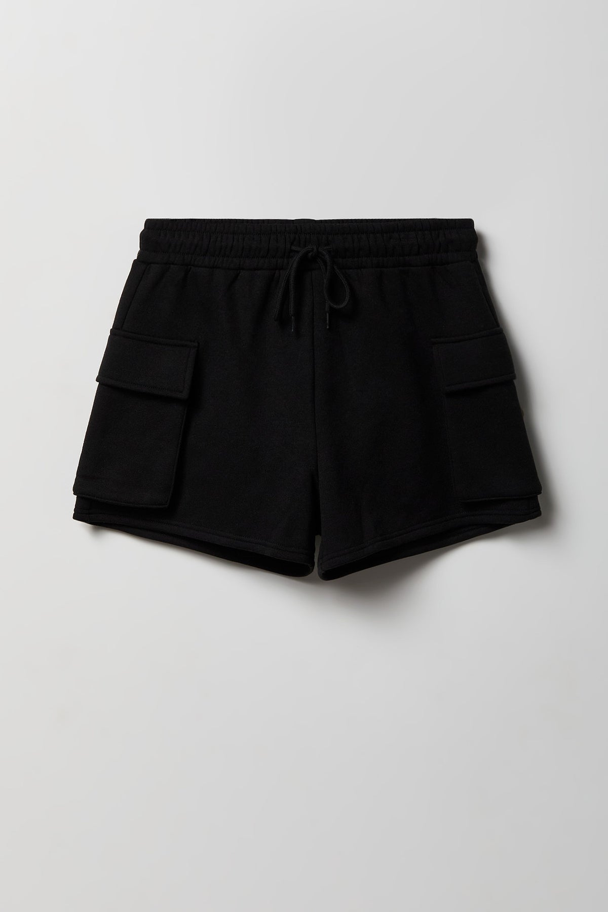 Fleece Cargo Short - Black