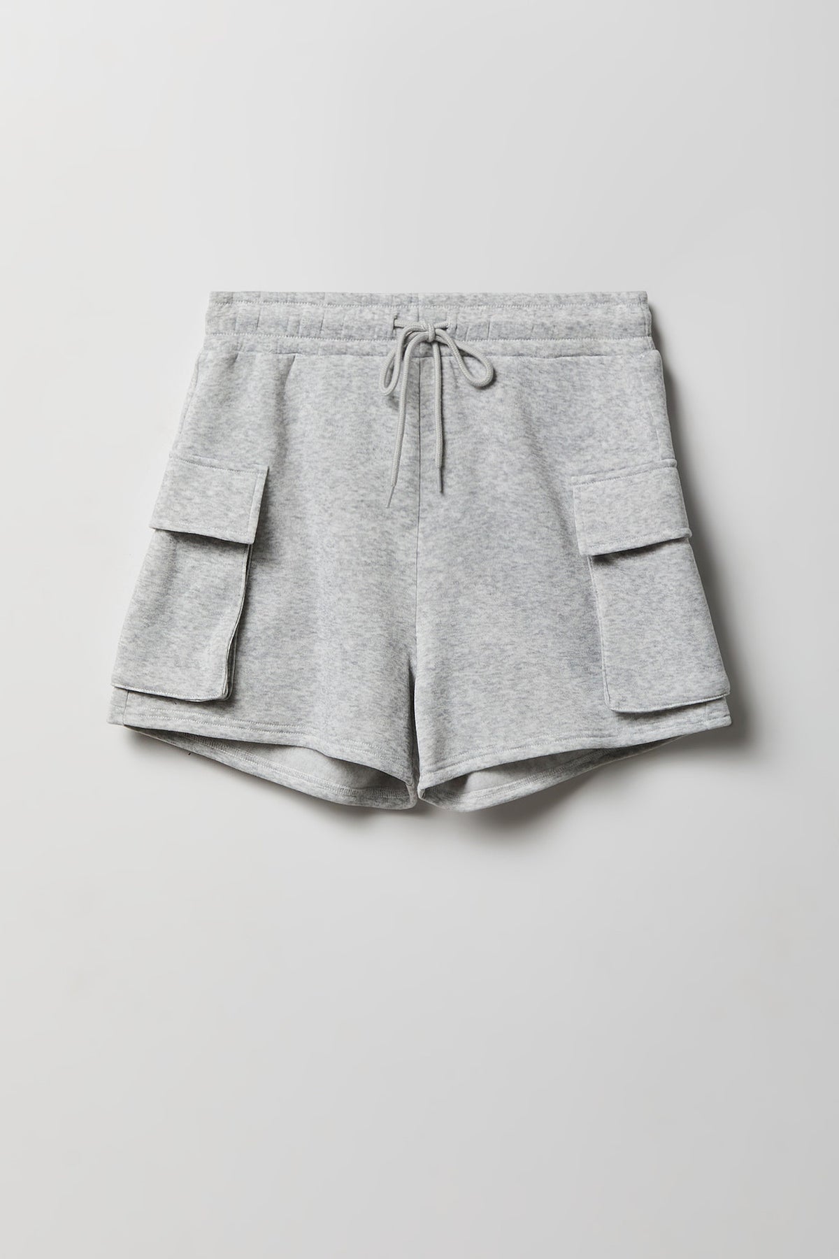 Fleece Cargo Short - Heather Grey