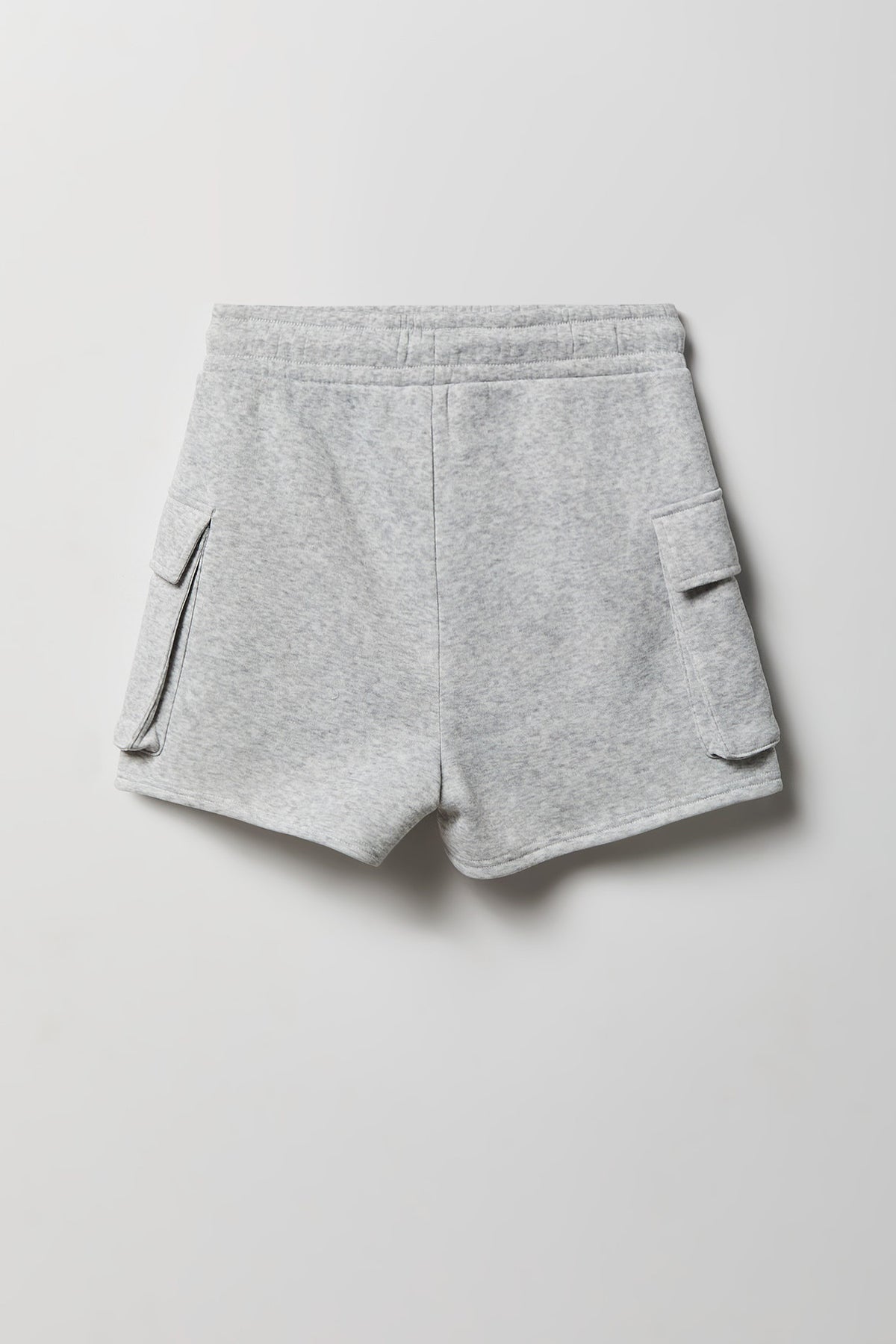 Alt View 2. Fleece Cargo Short - Heather Grey