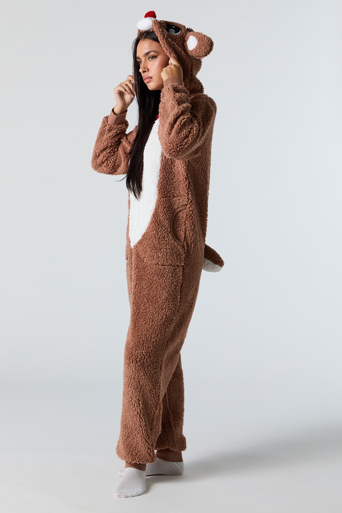 3D Rudolph Sherpa Onesie