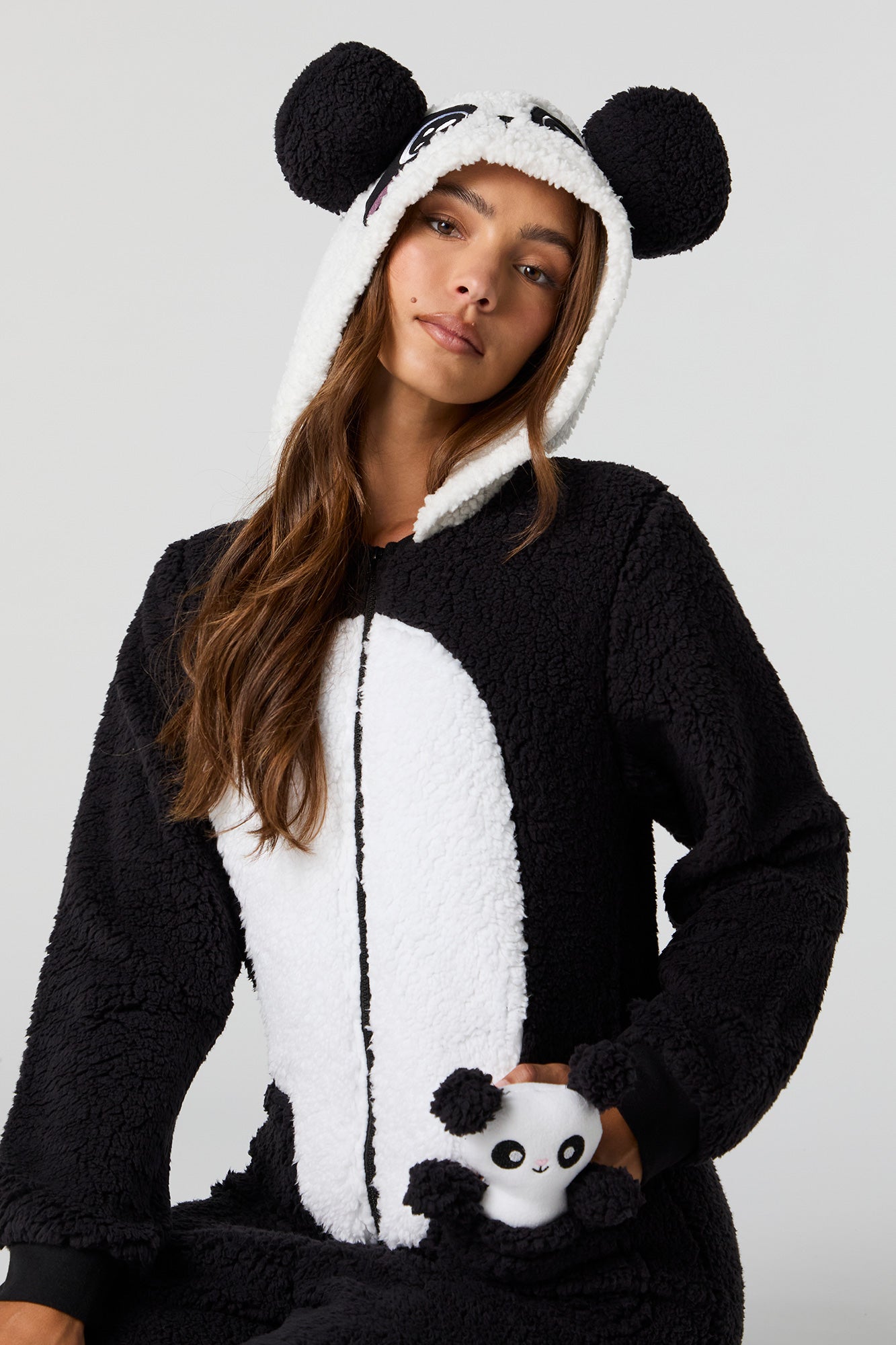 3D Panda Sherpa Onesie