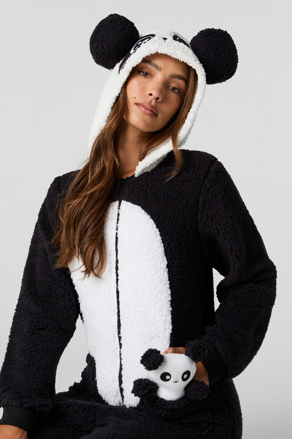 3D Panda Sherpa Onesie 3D Panda Sherpa Onesie 1