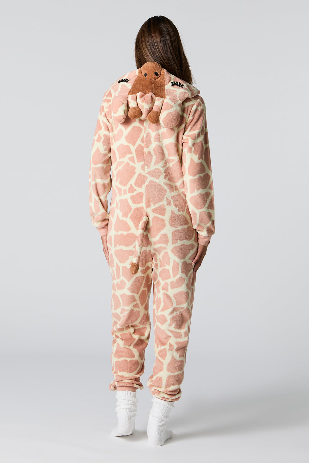 3D Giraffe Sherpa Onesie 3D Giraffe Sherpa Onesie 4