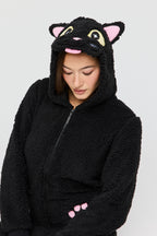 3D Cat Sherpa Onesie
