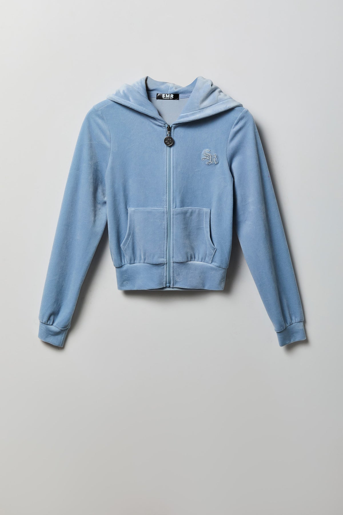 Alt View 3. Sommer Ray Velour Zip Jacket - Blue