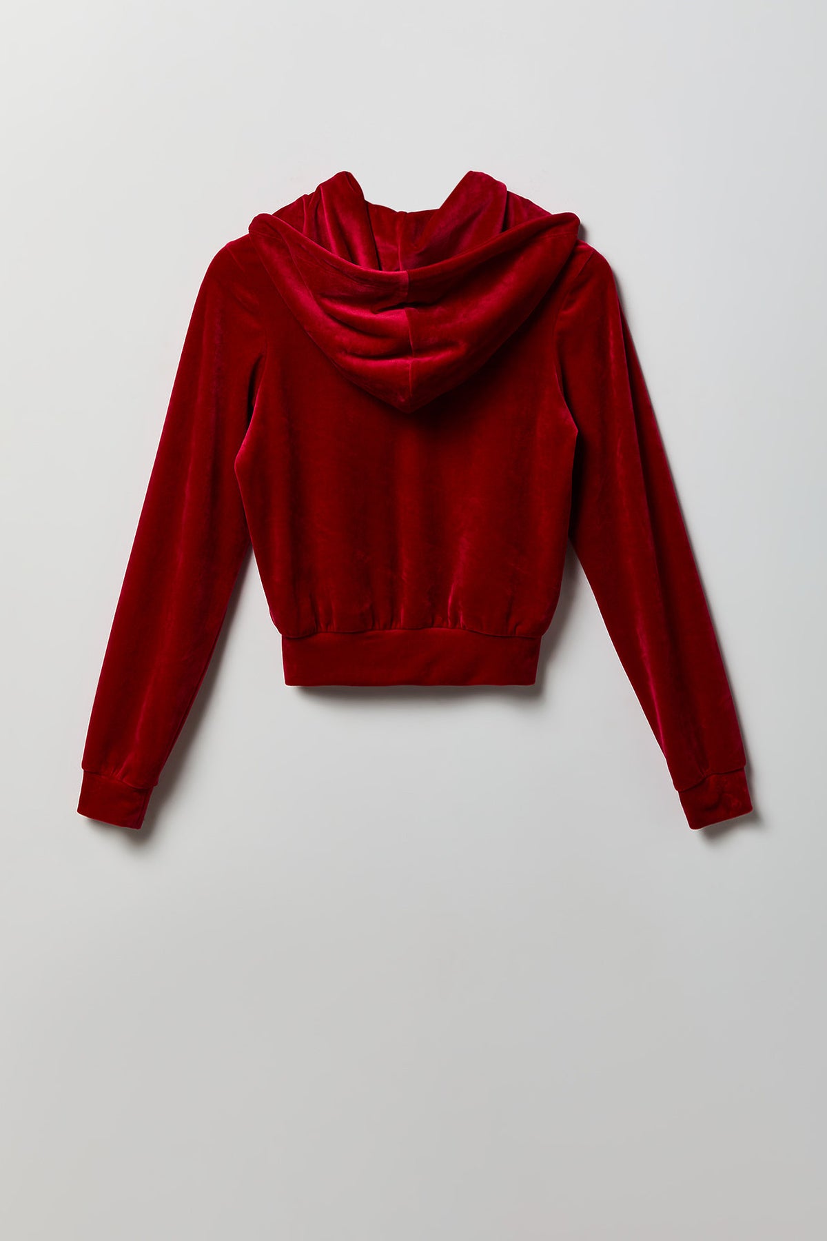 Alt View 4. Sommer Ray Velour Zip Jacket - Red